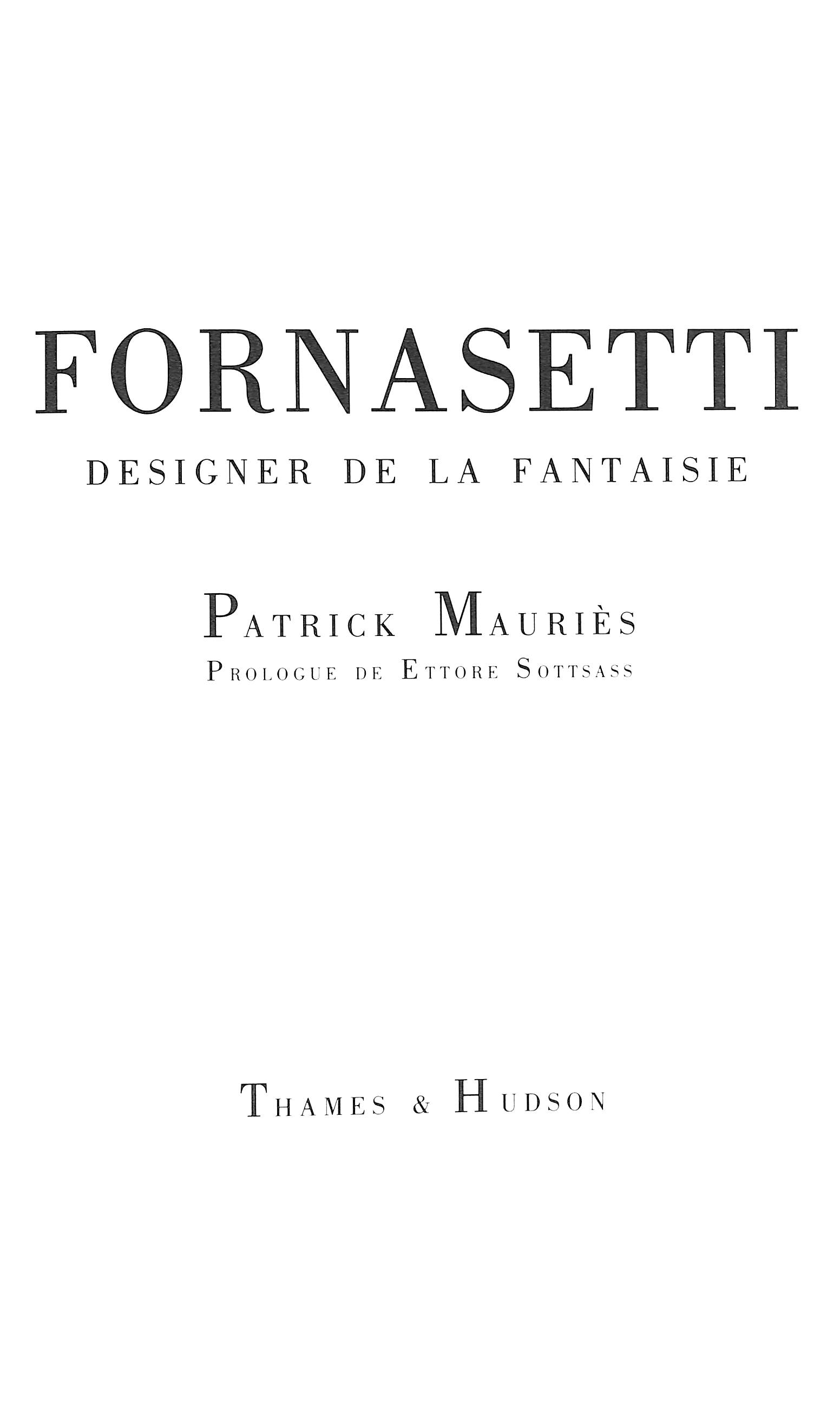 Fornasetti Practical Madness /anglais: MAURIES PATRICK
