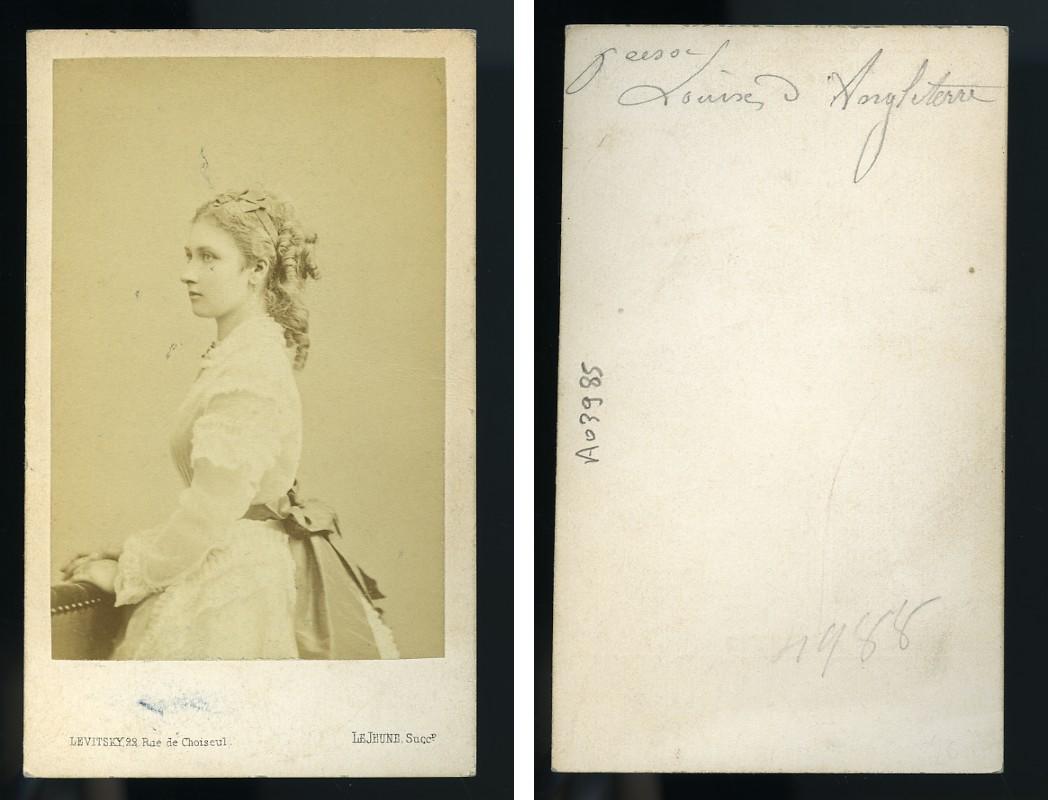 France Paris Princess Louise Old CDV Photo Levitsky 1865 by Serge