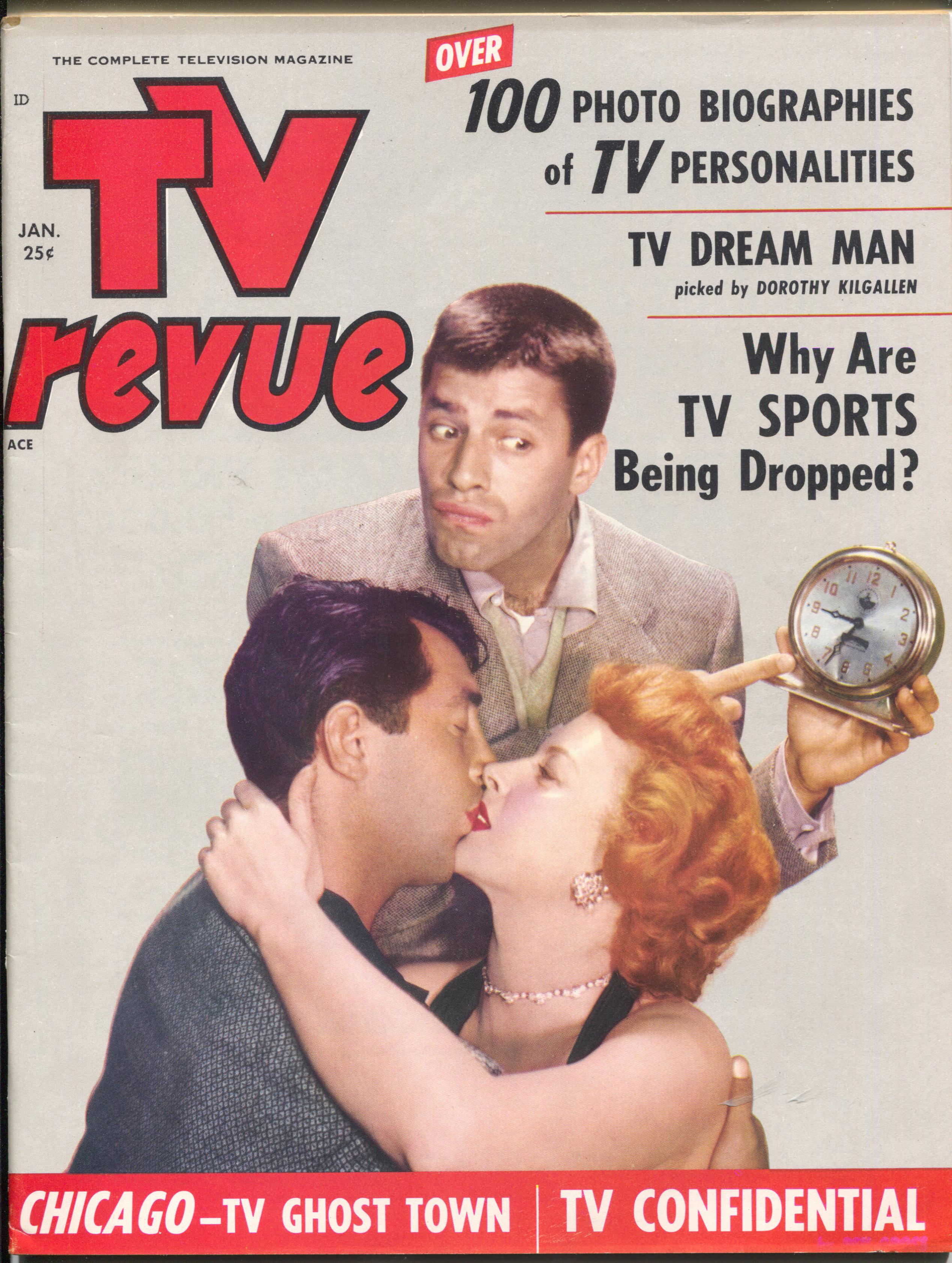 TV Revue #2 1/1954-Ozzie & Harriet-Eddie Fisher-Dean Martin-Jerry Lewis