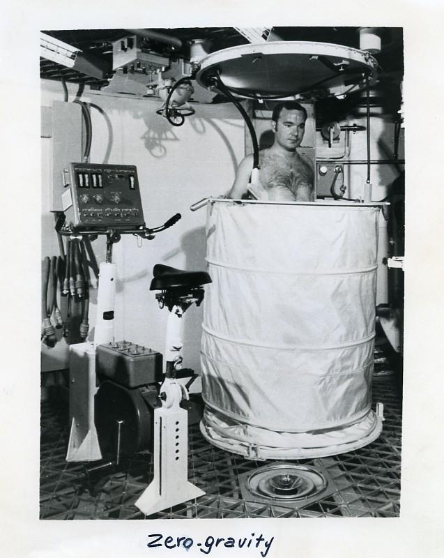 showers inside the space station