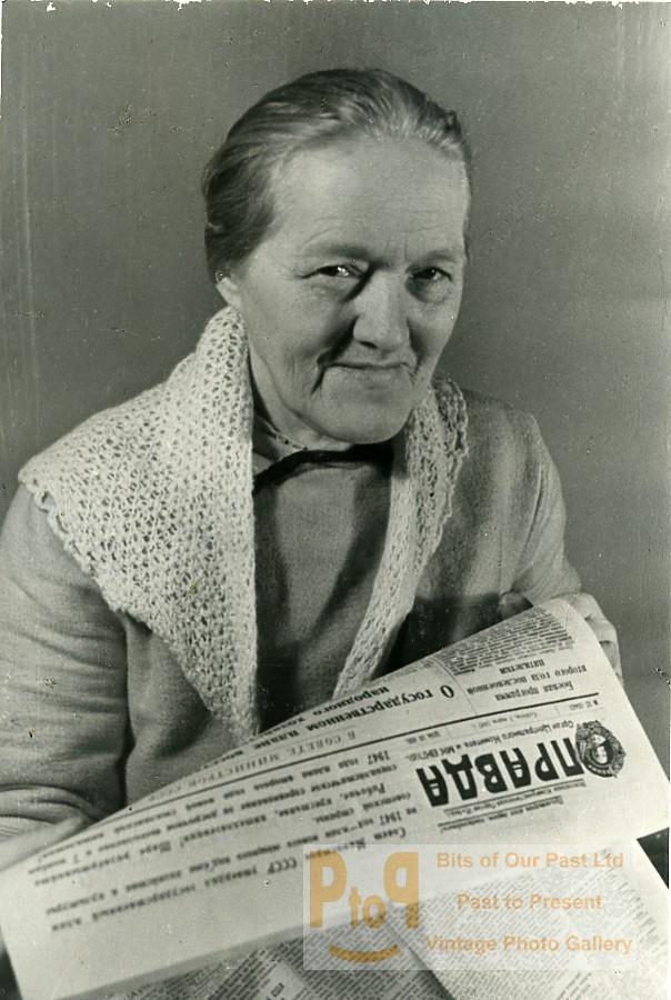 Russia Moscow production Pravda newspaper Typographer Old Photo 1947