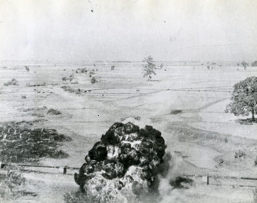 WWII Burma RAF Beaufighters Bomb Japanese Oil Pipe Line Old Photo 1945 ...