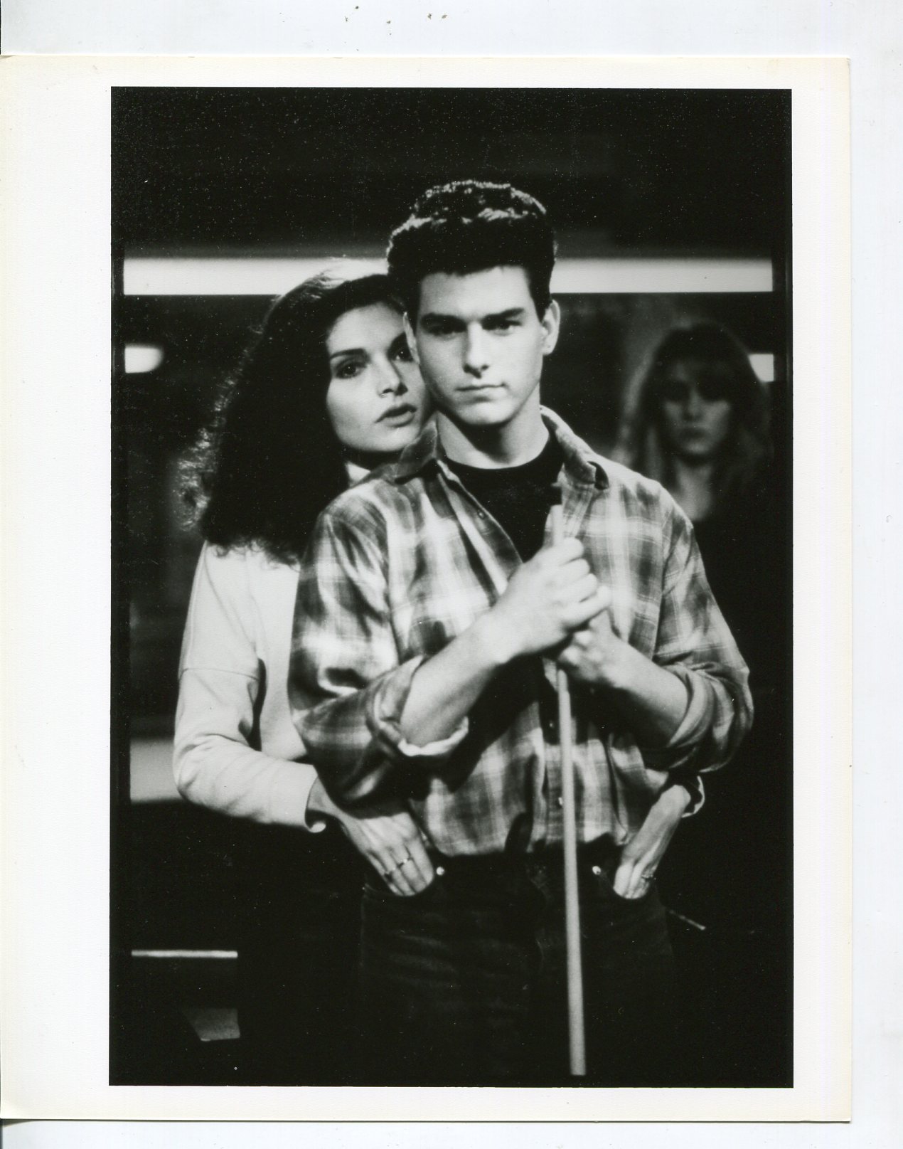 Color of Money-Tom Cruise-Mary Elizabeth Mastrantonio-8x10-B&W-Still 