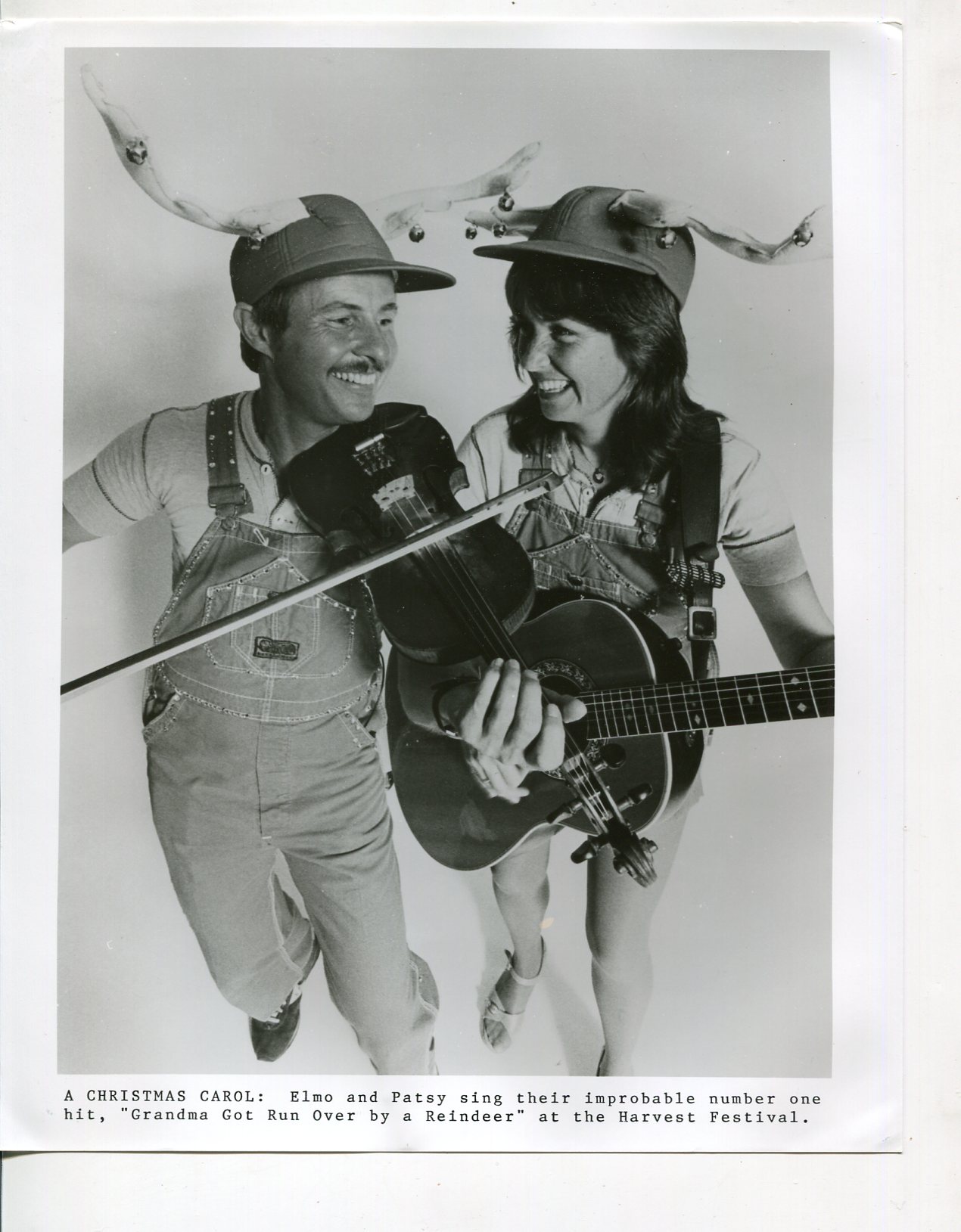 Tranquility indstudering Skinne Elmo & Patsy-Music Duo-Harvest Festival-8x10-B&W: Photograph | DTA  Collectibles