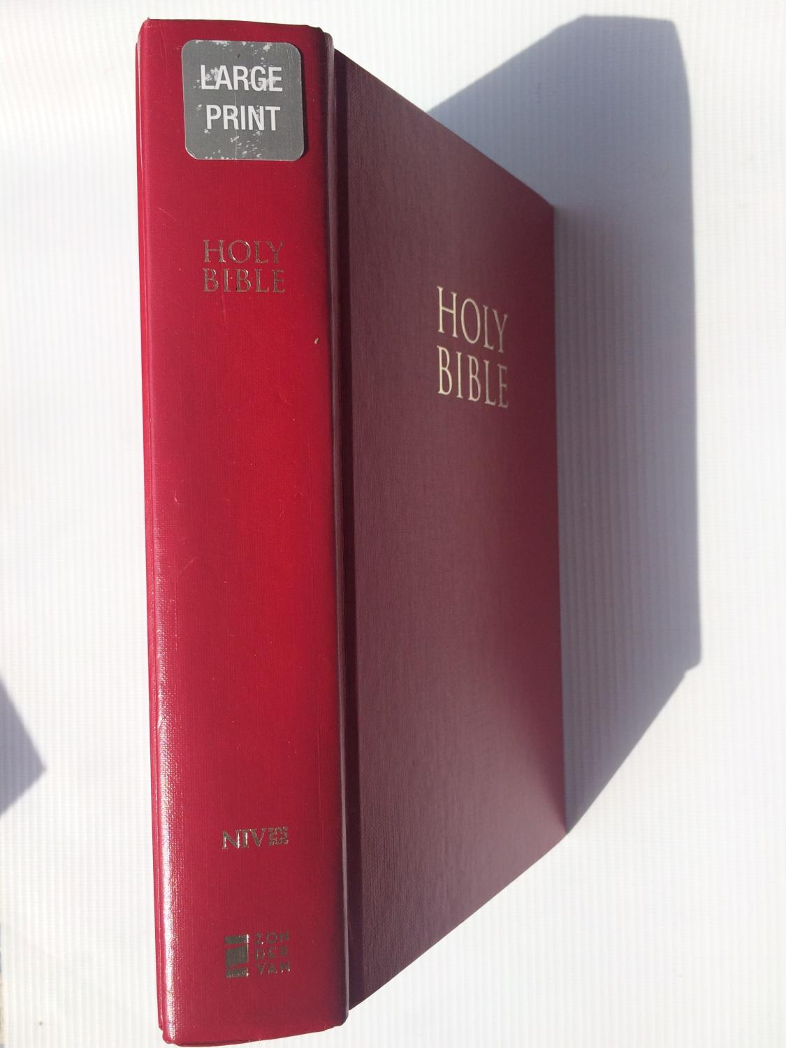 Holy bible new international version large print by anon very good