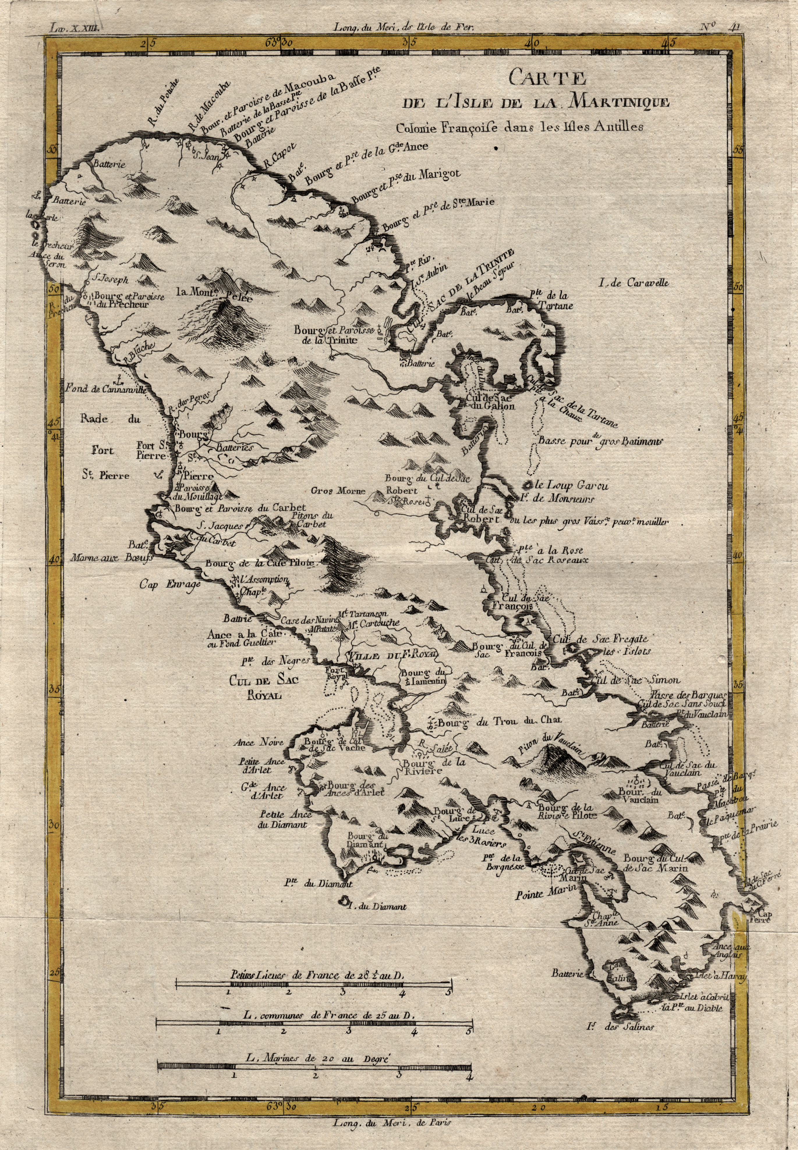 Kst Karte V R Bonne Carte De L Isle De La Martinique Colonie Francoise Von Kleine Antillen Pequenas Antillas Martinique Karte Antiquariat Clemens Paulusch Gmbh