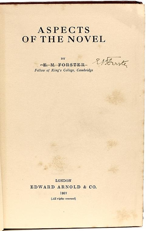 forster aspects of the novel forster aspects of the novel