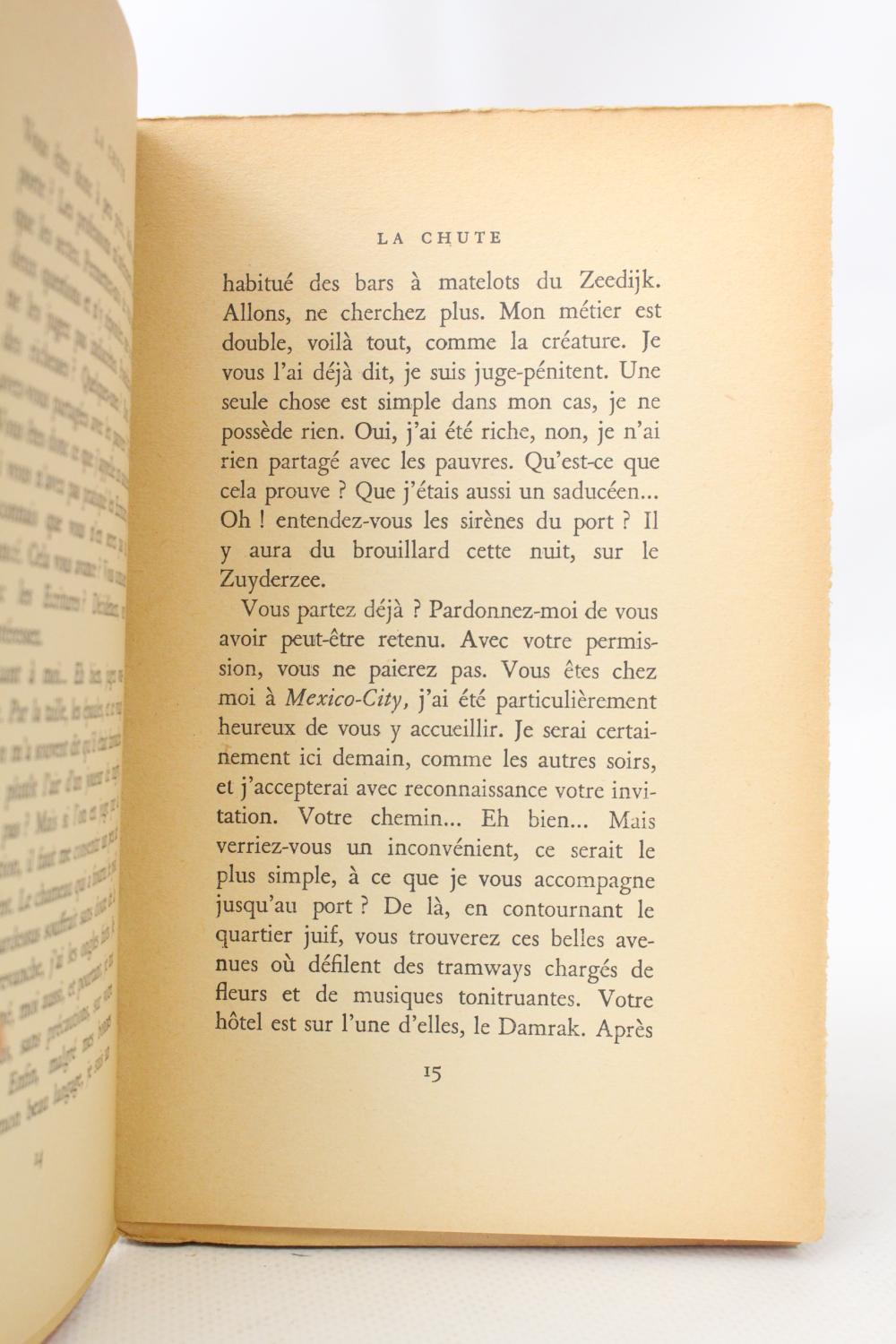 La chute by CAMUS Albert: couverture souple (1956) Signed by Author(s ...