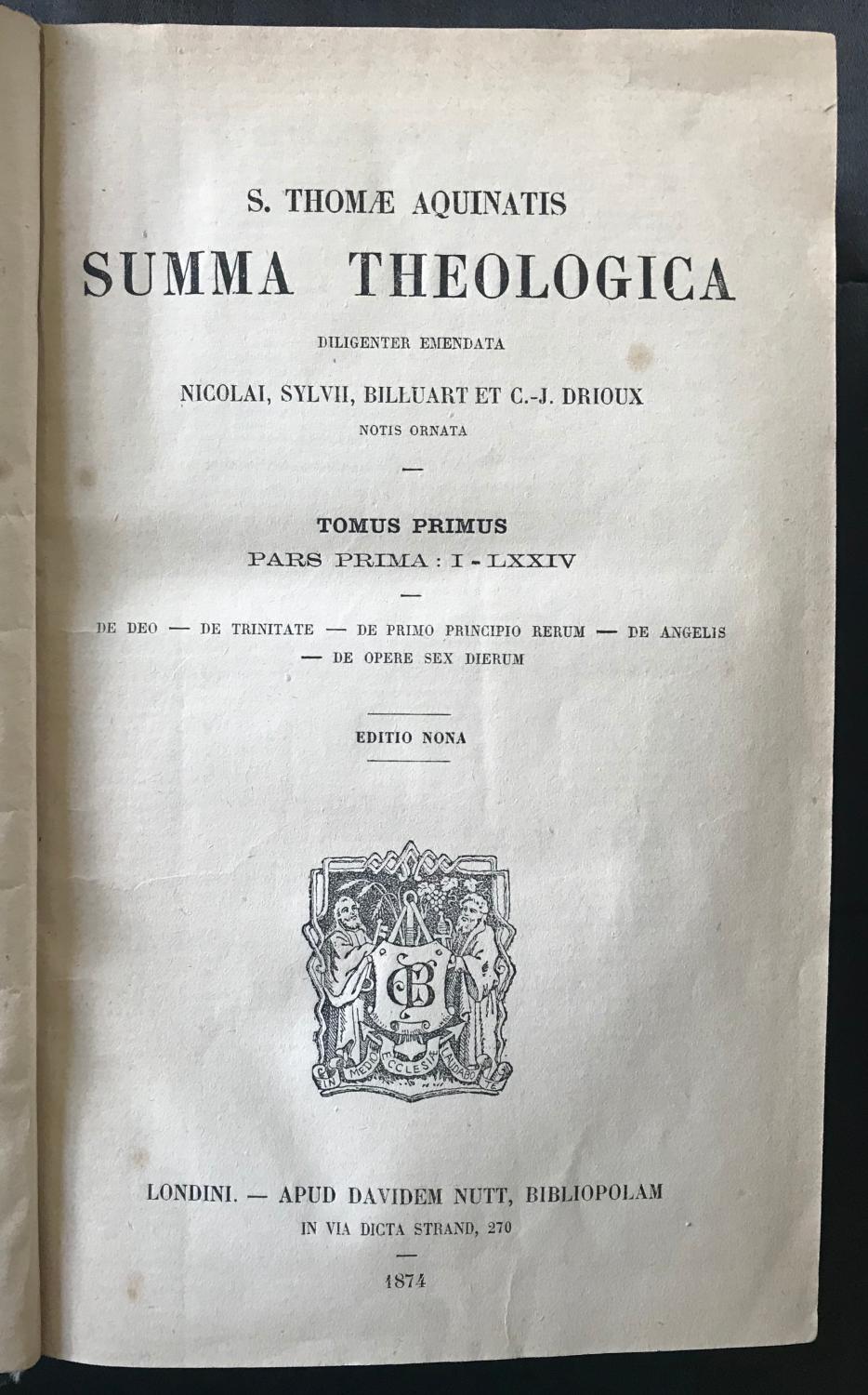 st thomas aquinas summa theologica st thomas aquinas summa theologica