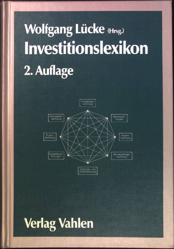 Investitionslexikon. - Lücke, Wolfgang