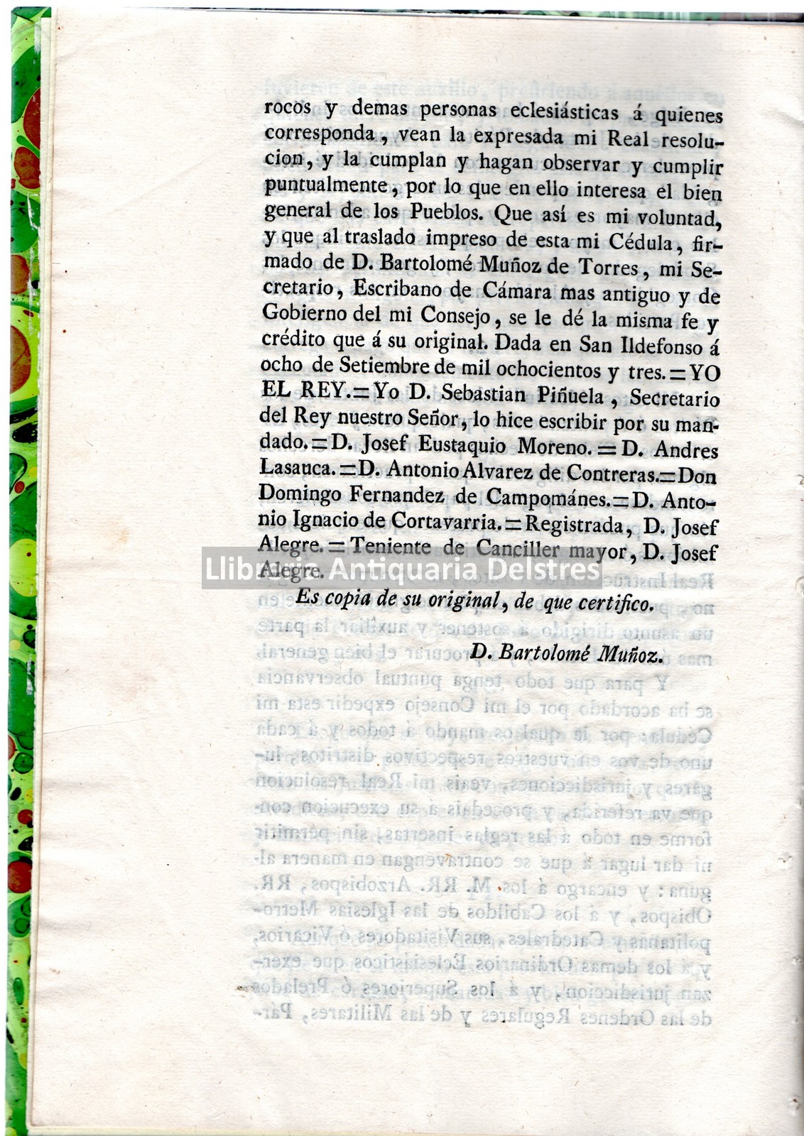 [Pósitos de granos, escasez de pan] Real Cedula de S.M. y Señores del ...