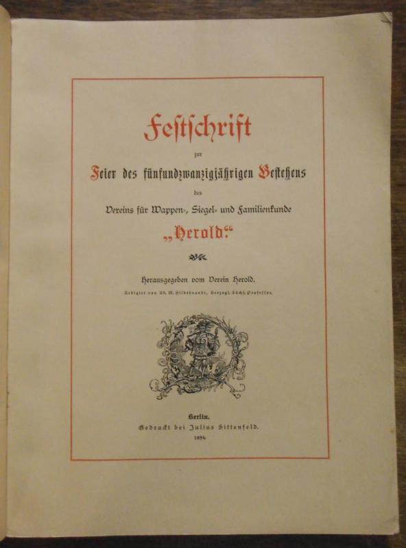 Festschrift zur Feier des fünfundzwanzigjährigen Bestehens des Vereins