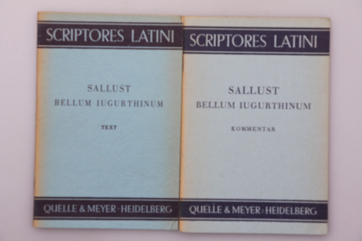 BELLUM IUGURTHINUM. Text & Kommentar von Sallust Gr. 8° (22,525 cm