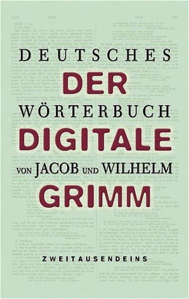 Deutsches Wörterbuch (nur 1.CD-ROM) (CD-ROM 2 fehlt!) Der Digitale Grimm. Elektronische Ausgabe der Erstbearbeitung für PC - Grimm, Jacob und Wilhelm Grimm