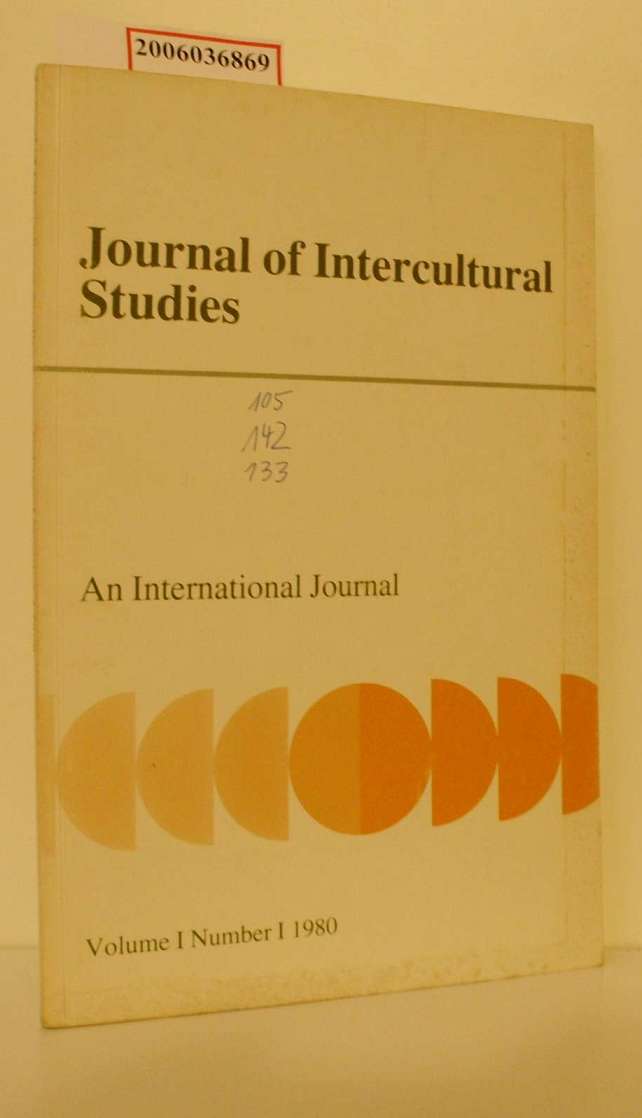 Journal of Intercultural Studies An International Journal * Volume I