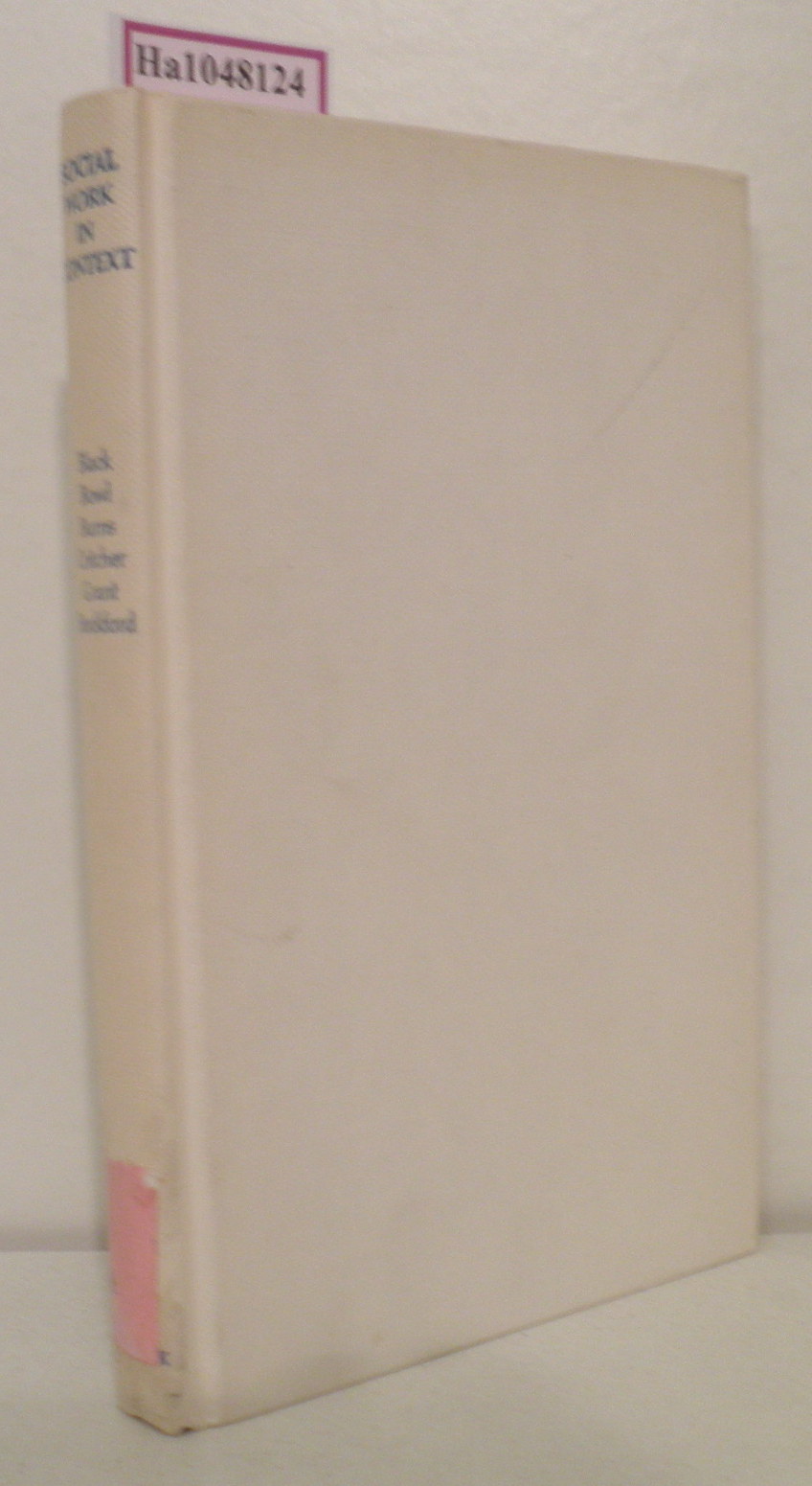 Social work in context : a comparative study of three social services teams. - Black, Jim (et all)