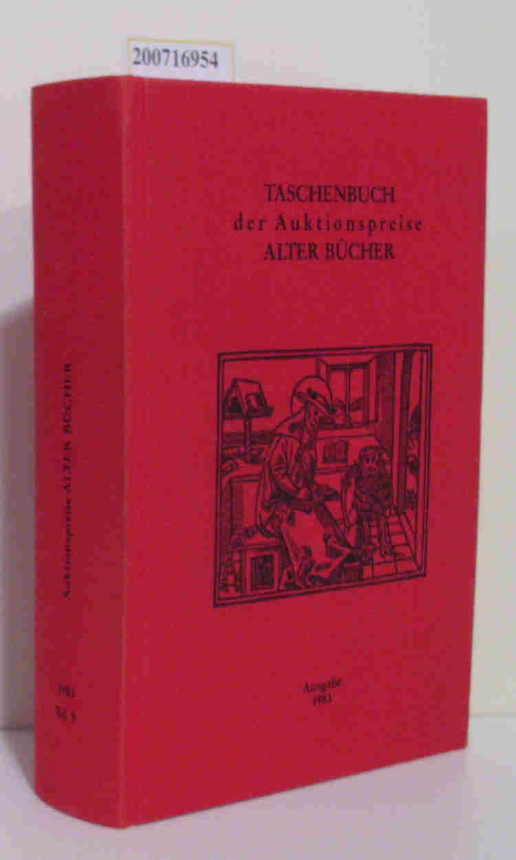 Taschenbuch der Auktionspreise Alter Bücher Band 9