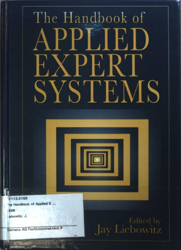 The Handbook of Applied Expert Systems. - Liebowitz, Jay