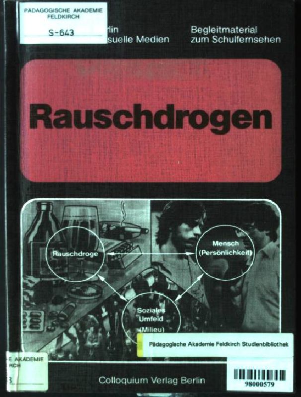 Rauschdrogen Begleitmaterial zum Schulfernsehen - Wöbcke, Manfred