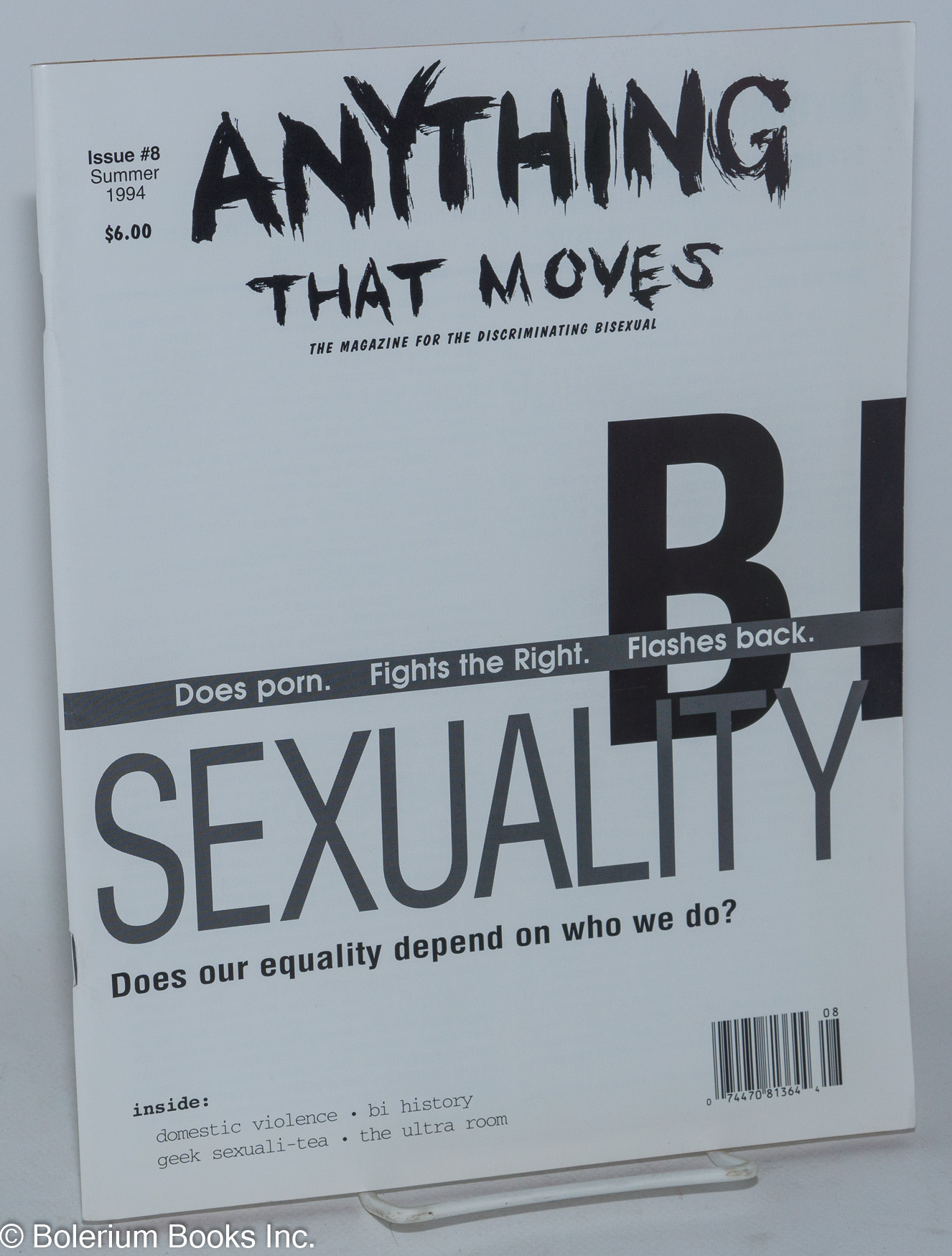 Anything That Moves The Magazine For The Discriminating Bisexual Issue 8 Summer 1994
