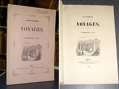 Souvenirs de voyage. Plombières, 1837 Anonyme [ ] [Couverture souple]