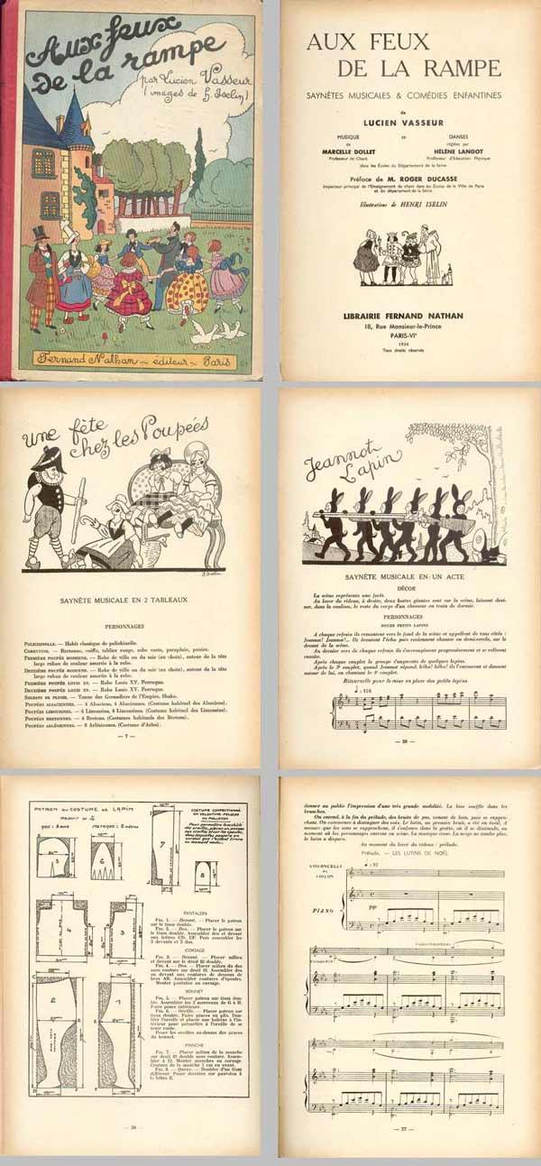 AUX FEUX DE LA RAMPE. Saynètes Musicales & Comédies Enfantines VASSEUR (Lucien) [ ] [Couverture rigide]