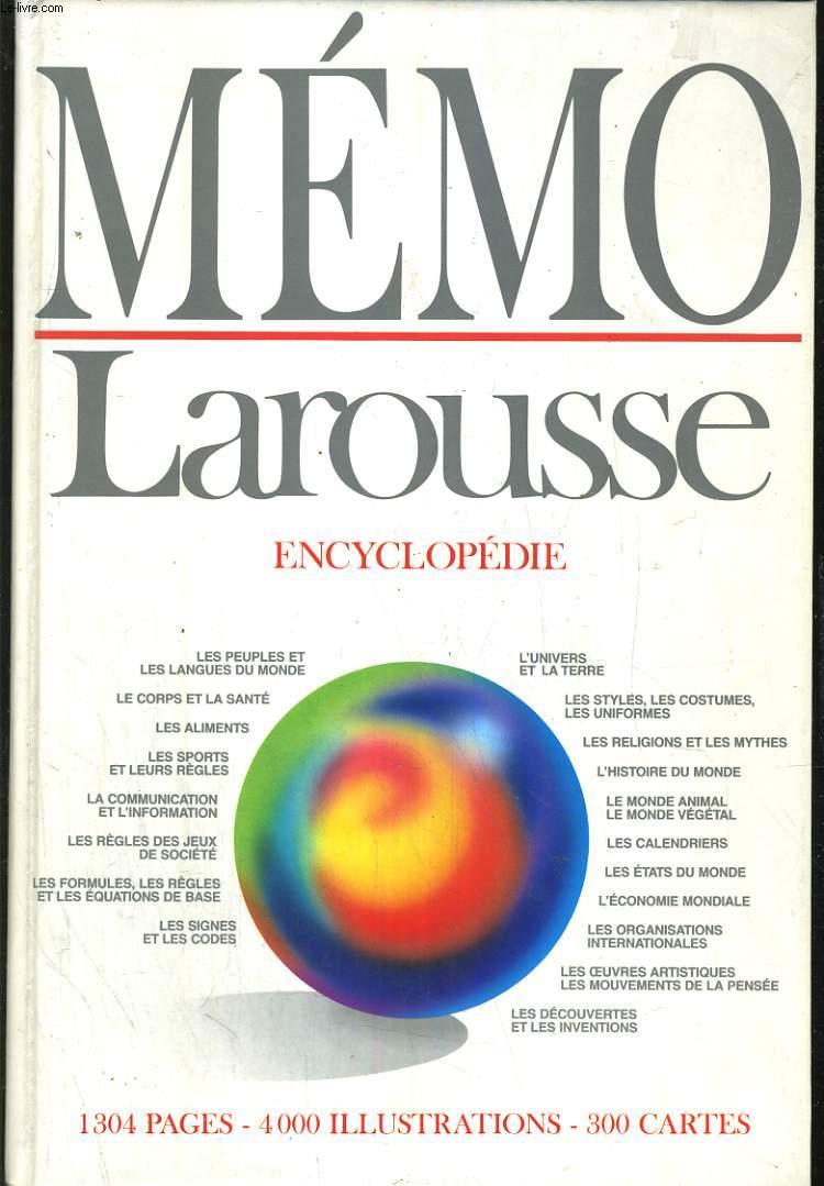 Mémo larousse encypédie - Collectif