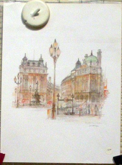 PICADILLY LONDON by Mads: (1976) Signed by Author(s) Art&nbsp;/&nbsp;Print&nbsp;/&nbsp;Poster | Alta-Glamour