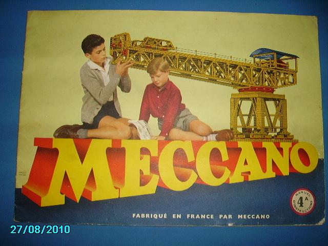 (JOUETS EN TOLE)MECCANO,MANUEL D'INSTRUCTIONS N°4 A MECCANO [Bon] [Couverture souple]