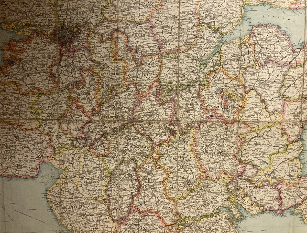 England Football Map BARTHOLOMEW社製'70年代 England Football Map