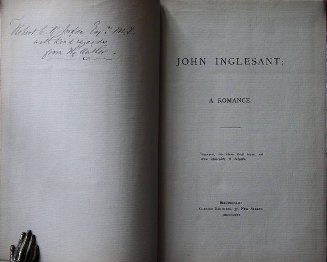 John Inglesant; A Romance. - [SHORTHOUSE, Joseph Henry].