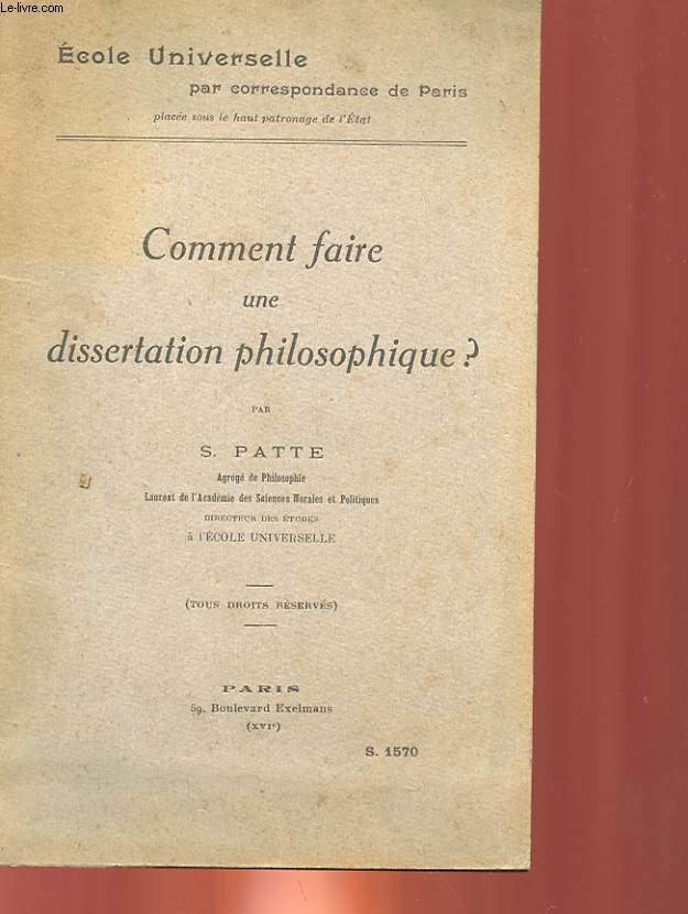 comment faire une bonne dissertation philosophique en pdf