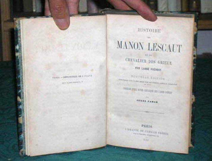 Histoire de Manon Lescaut et du Chevalier des Grieux. by PREVOST Abbé - Histoire Du Chevalier Des Grieux Et De Manon Lescaut