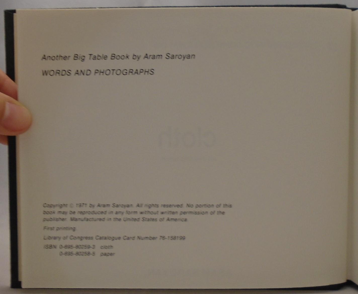 Cloth: An Electric Novel by Saroyan, Aram: Very Good Hardcover (1971 ...