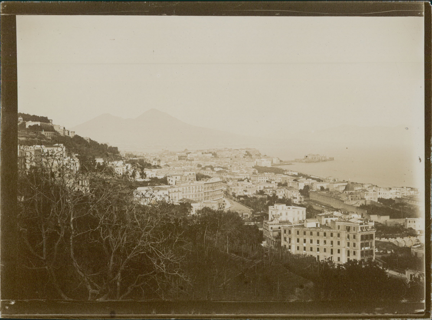 Italie Naples Panorama De Naples 1903 Vintage Citrate Print By Photographie Originale Original Photograph 1903 Photograph Photovintagefrance