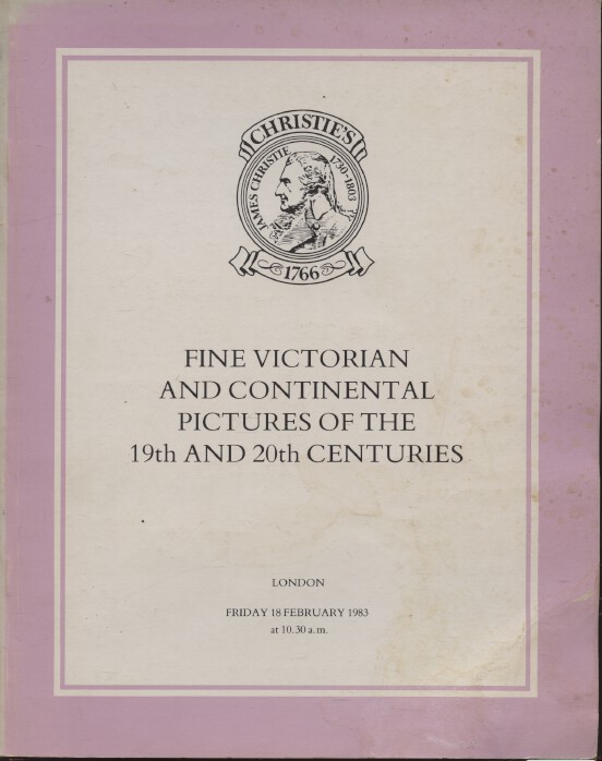 Christies 1983 19th & 20th C. Victorian & Continental Pictures Christie's [Satisfaisant]