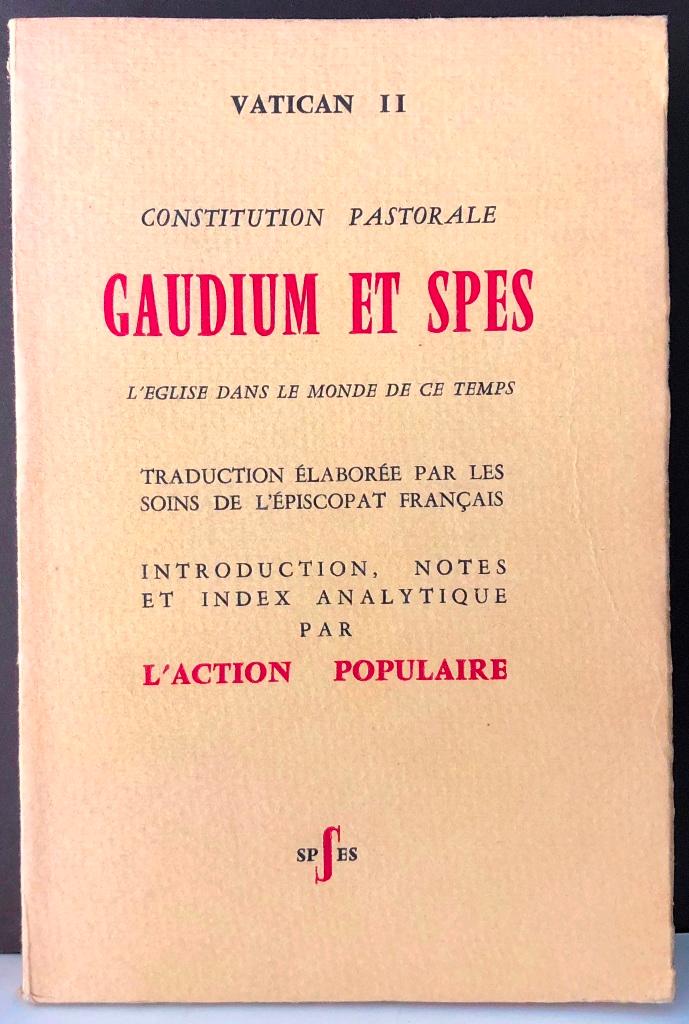  Gaudium Et Spes, Constitution Pastorale, Cahiers D'action  Religieuse Et Sociale, Vatican Ii (424): PRESENTE PAR LE PERE HECKEL, JEAN  DECARREAUX: Books