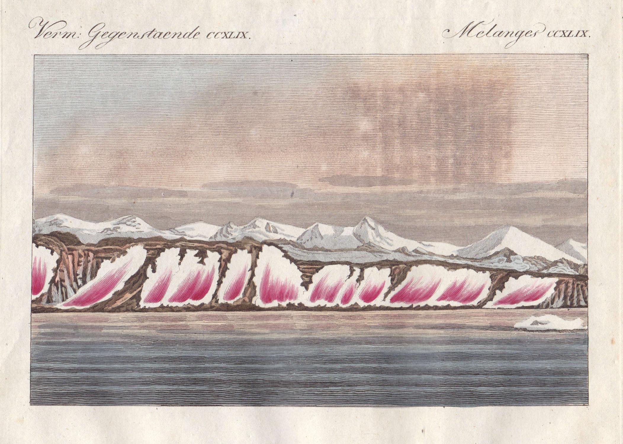 Verm Gegenstaende Ccxlix Rot Red Schnee Blutschnee Blood Snow Amerika America United States Bertuch Kupferstich Copper Engraving Antique Print By Bertuch Friedrich Justin 1800 Art Nbsp Nbsp Print Nbsp Nbsp Poster Antiquariat Steffen