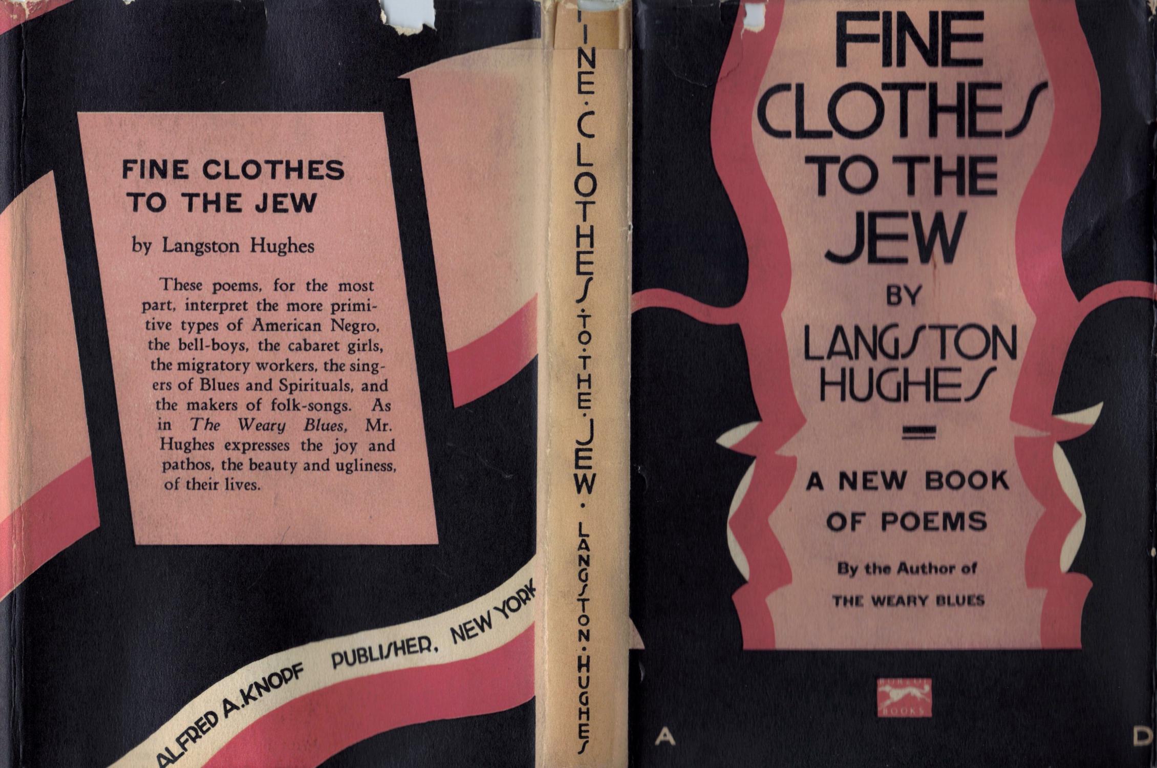 Fine Clothes To the Jew by Hughes, Langston: Fine Hardcover (1927) 1st ...
