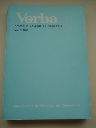 VERBA. Anuario Galego de Filoloxía. Vol. 7, 1980 - Varios autores