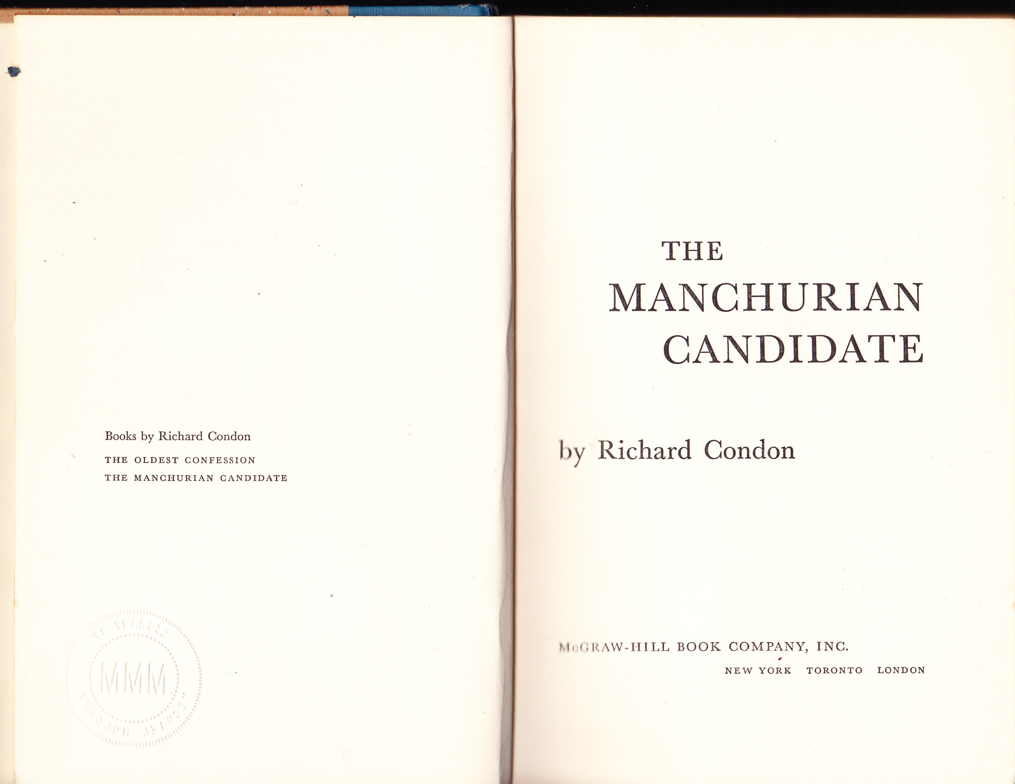 The Manchurian Candidate by Condon, Richard Very Good (Minus