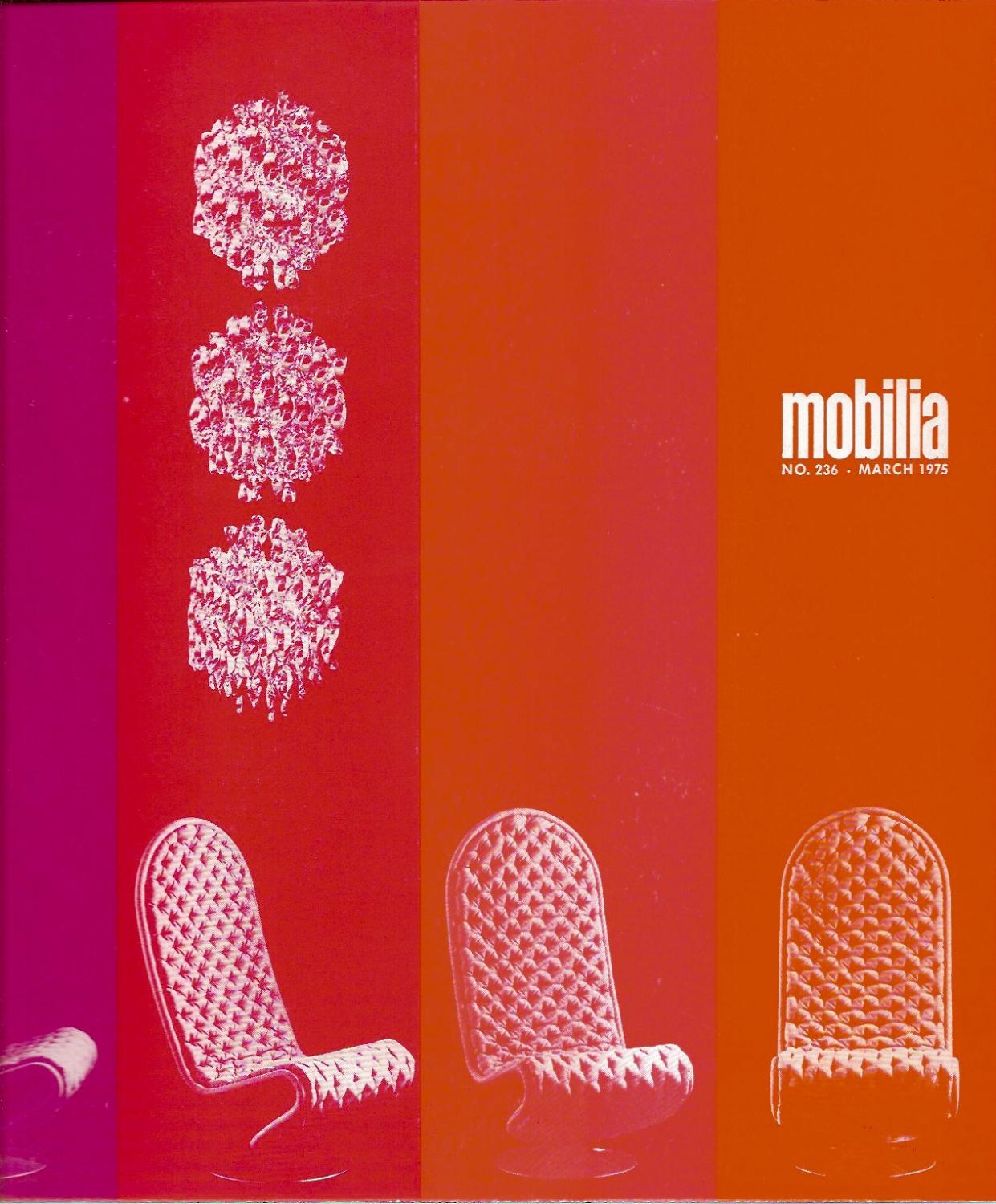 Mobilia 236 / Verner Panton: Comme neuf Couverture souple Mobilia 236 / Verner Panton: Comme neuf Couverture souple