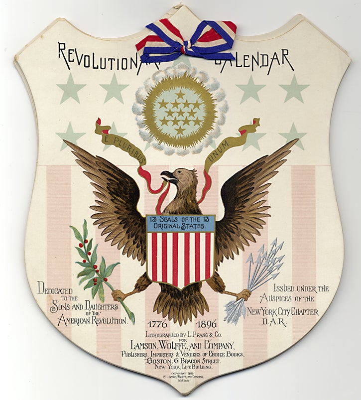 Revolutionary Calendar Dedicated to the Sons and Daughters of the