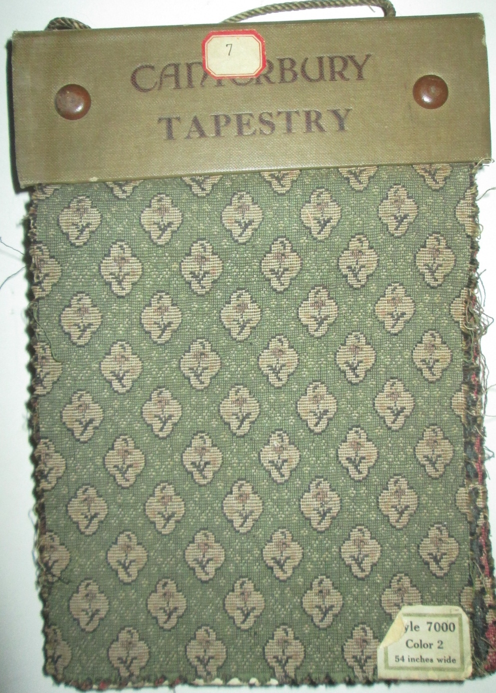 Canterbury Tapestry. Fabric Swatches Sample Book No author Given [Good] [Hardcover]