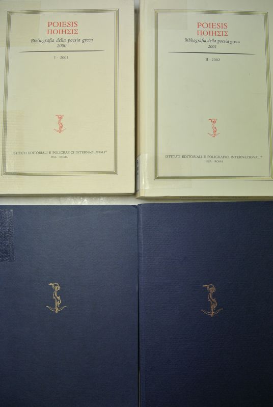 Poiesis. Bibliografia della poesia greca. Vol. 1 - 4 (2001 - 2004).
