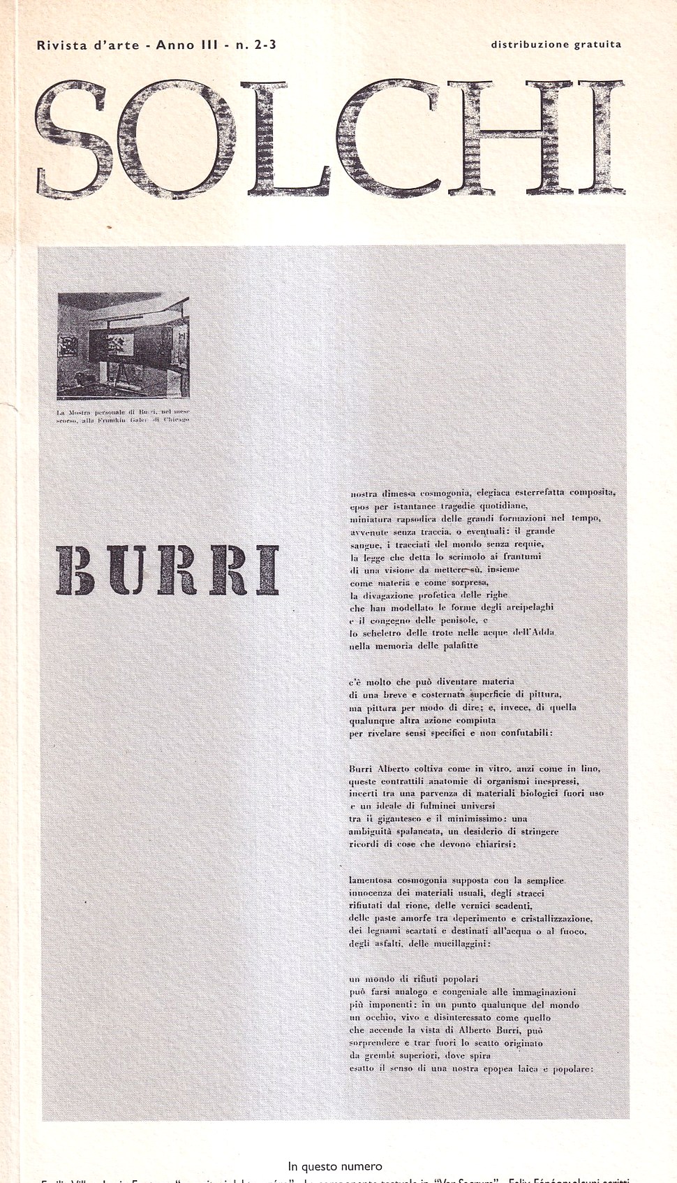 Abebooks Solchi. Rivista d'arte - Anno III n. 2-3