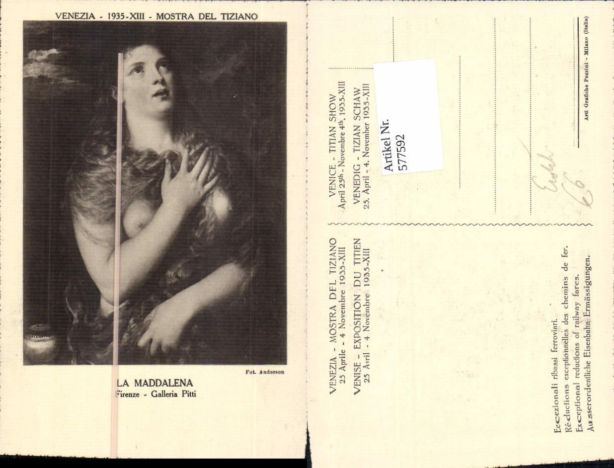 577592,La Maddalena Frau Erotik Nude Akt Tiziano:  Manuscript  Paper Collectible | Versandhandel Lehenbauer