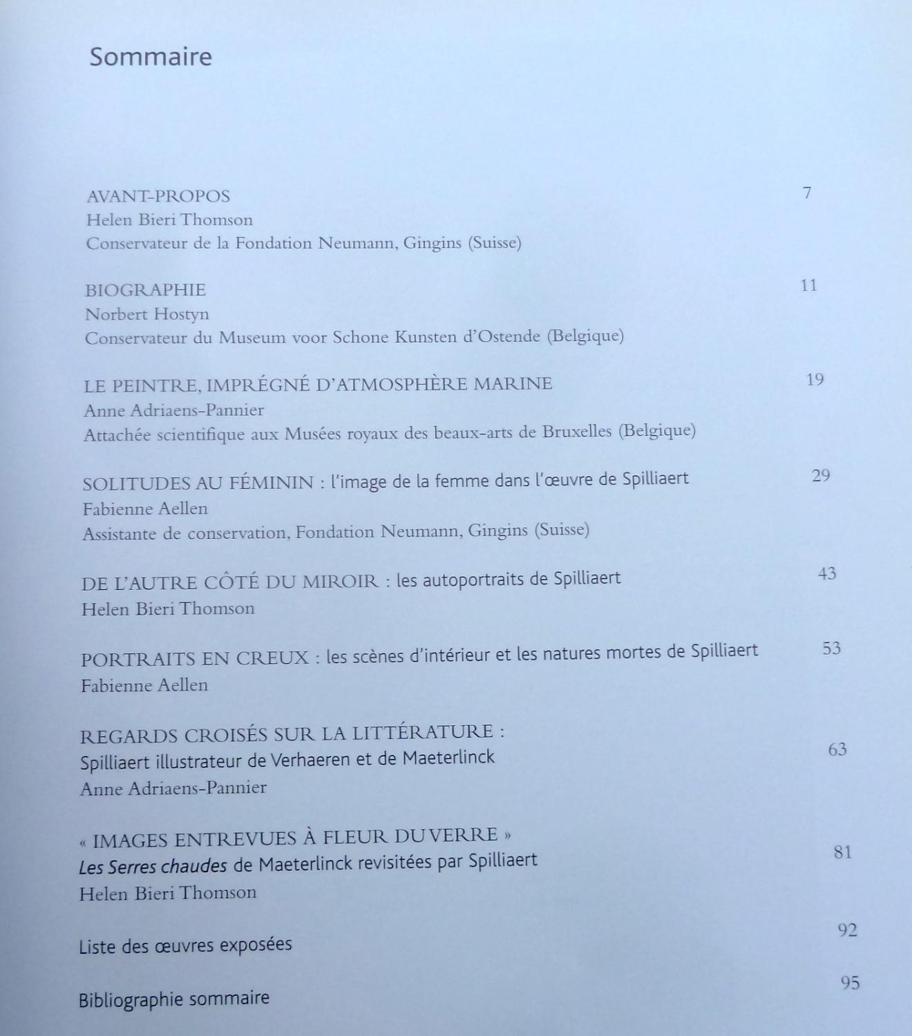 Léon Spilliaert : Vertiges et visions by Collectif: Bon