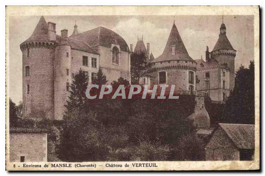 Carte Postale Ancienne Environs de Mansle (Charente) CHateau de ...