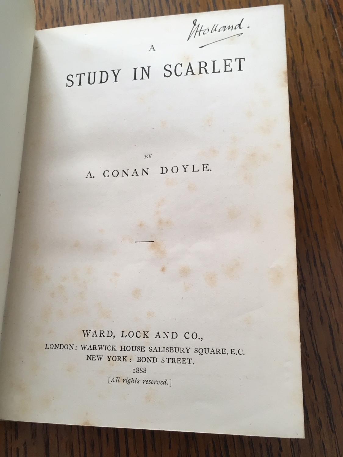 a study in scarlet novel a study in scarlet novel